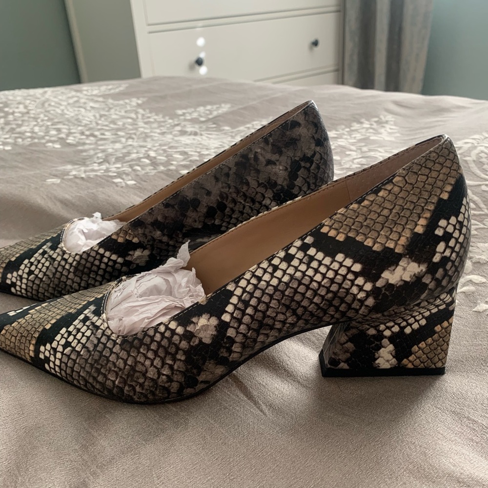 Franco Sarto Snakeskin Pumps